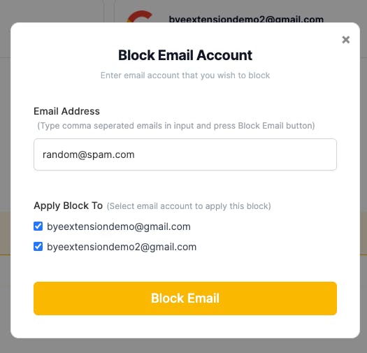 Block Email